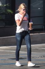 ASHLEY BENSON in Jeans Out and About in West Hollywood 08/24/2015