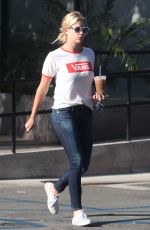 ASHLEY BENSON in Jeans Out and About in West Hollywood 08/24/2015