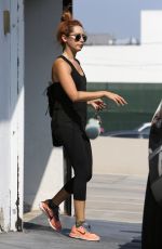 ASHLEY TISDALE Leaves a Yoga Class in West Hollywood 08/21/2015