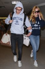 BELLA THORNE at Los Angeles International Airport 08/04/2015