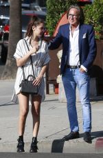 BELLA THORNE Out and About in Beverly Hills 08/20/2015