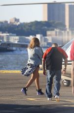 BEYONCE at a Heliport in New York 07/31/2015