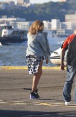 BEYONCE at a Heliport in New York 07/31/2015