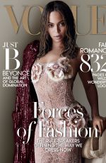 BEYONCE in Vogue Magazine, September 2015 Issue