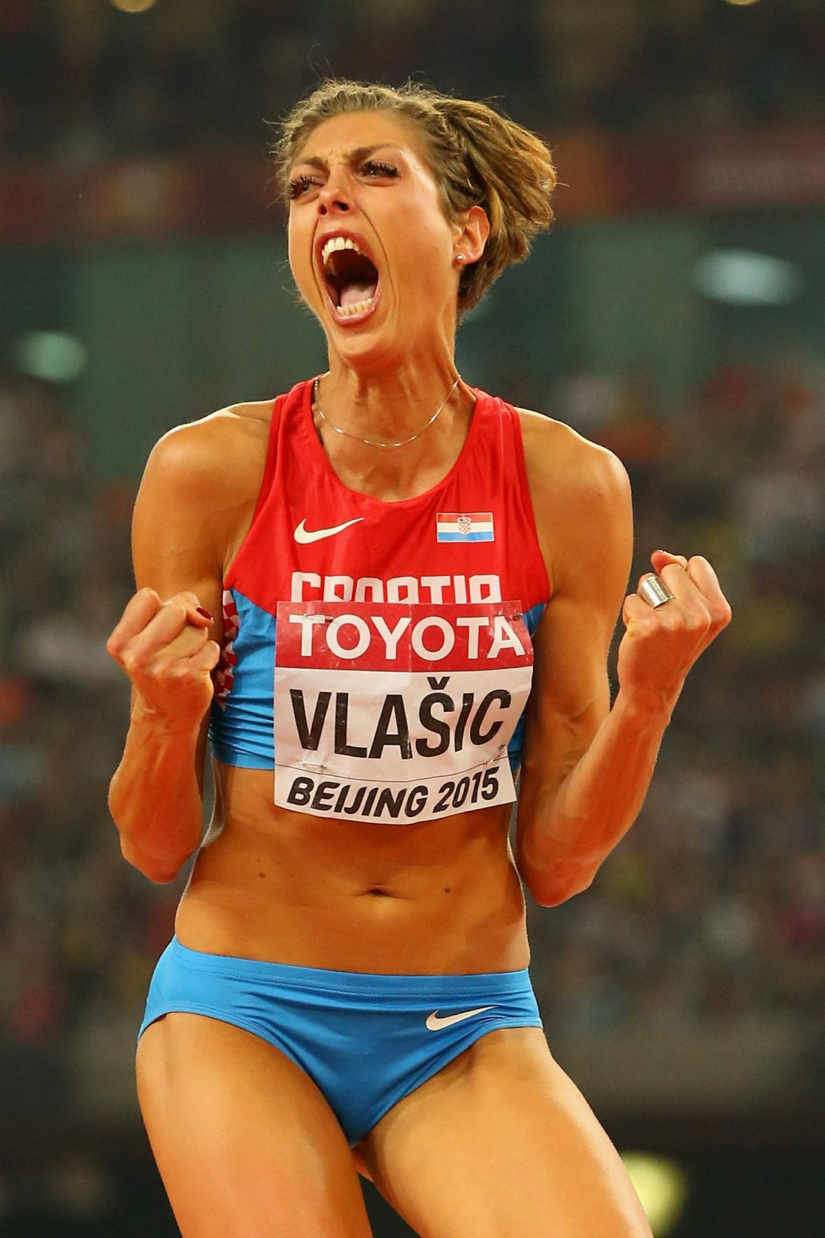 BLANKA VLASIC Competes in the Women’s High Jump in Beijing.