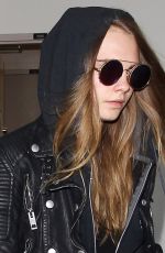 CARA DELEVINGNE Arrives at Los Angeles International Airport 08/28/2015