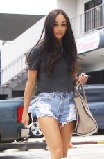 CARA SANTANA in Denim Shorts Out nd About in Los Angeles 08/03/2015