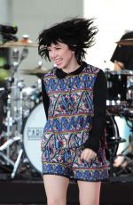 CARLY RAE JEPSEN Performs at The Today Show in New York 08/20/2015