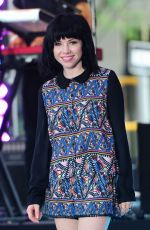 CARLY RAE JEPSEN Performs at The Today Show in New York 08/20/2015