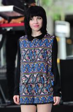 CARLY RAE JEPSEN Performs at The Today Show in New York 08/20/2015
