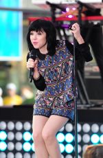 CARLY RAE JEPSEN Performs at The Today Show in New York 08/20/2015