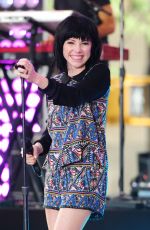 CARLY RAE JEPSEN Performs at The Today Show in New York 08/20/2015