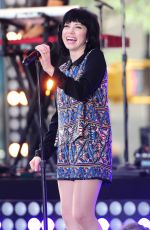 CARLY RAE JEPSEN Performs at The Today Show in New York 08/20/2015