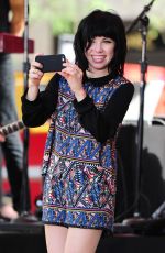 CARLY RAE JEPSEN Performs at The Today Show in New York 08/20/2015