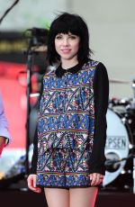 CARLY RAE JEPSEN Performs at The Today Show in New York 08/20/2015