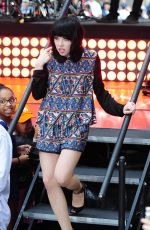 CARLY RAE JEPSEN Performs at The Today Show in New York 08/20/2015