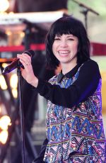 CARLY RAE JEPSEN Performs at The Today Show in New York 08/20/2015