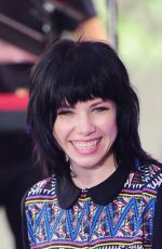 CARLY RAE JEPSEN Performs at The Today Show in New York 08/20/2015