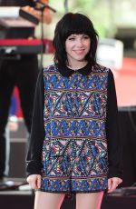 CARLY RAE JEPSEN Performs at The Today Show in New York 08/20/2015
