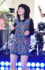 CARLY RAE JEPSEN Performs at The Today Show in New York 08/20/2015