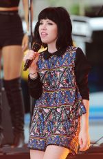 CARLY RAE JEPSEN Performs at The Today Show in New York 08/20/2015