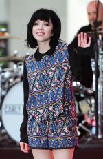 CARLY RAE JEPSEN Performs at The Today Show in New York 08/20/2015