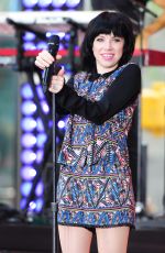 CARLY RAE JEPSEN Performs at The Today Show in New York 08/20/2015
