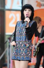 CARLY RAE JEPSEN Performs at The Today Show in New York 08/20/2015