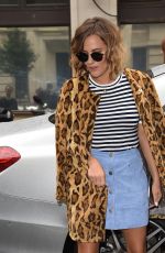 CAROLINE FLACK Arrives at BBC Radio 2 Studio in London 08/26/2015
