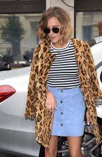 CAROLINE FLACK Arrives at BBC Radio 2 Studio in London 08/26/2015