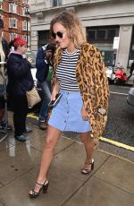 CAROLINE FLACK Arrives at BBC Radio 2 Studio in London 08/26/2015