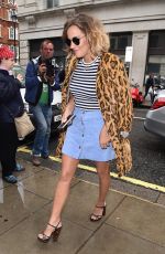 CAROLINE FLACK Arrives at BBC Radio 2 Studio in London 08/26/2015