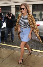 CAROLINE FLACK Arrives at BBC Radio 2 Studio in London 08/26/2015