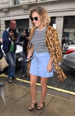 CAROLINE FLACK Arrives at BBC Radio 2 Studio in London 08/26/2015