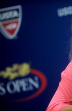 CAROLINE WOZNIACKI at 2015 US Open Press Conference in New York 08/29/2015