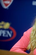 CAROLINE WOZNIACKI at 2015 US Open Press Conference in New York 08/29/2015
