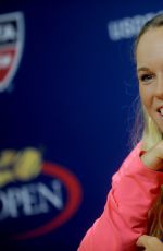CAROLINE WOZNIACKI at 2015 US Open Press Conference in New York 08/29/2015