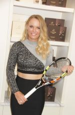 CAROLINE WOZNIACKI at Godiva Event Celebrating the 2015 U.S. Open at Godiva in New York