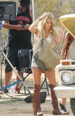CARRIE UNDERWOOD on the Set of a Music Video in Mojave Desert 08/02/2015