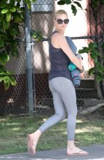 CHARLIZE THERON Heading to Yoga Class in Los Angeles 08/05/2015