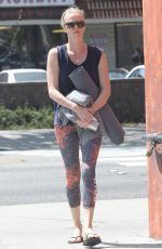 CHARLIZE THERON Heading to Yoga Class in Los Angeles08/23/2015
