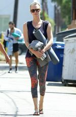 CHARLIZE THERON Heading to Yoga Class in Los Angeles08/23/2015