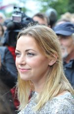 CHARLOTTE CHURCH at Protests Arctic Drilling in Front of Shell Centre in London 08/26/2015