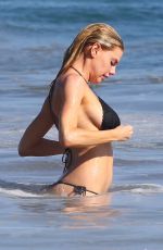 CHARLOTTE MCKINNEY in Bikini at a Beach in Malibu 08/09/2015