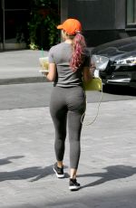CHATEL JEFFRIES in Tights at a Starbucks in Toronto