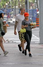 CHATEL JEFFRIES in Tights at a Starbucks in Toronto