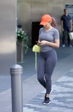 CHATEL JEFFRIES in Tights at a Starbucks in Toronto