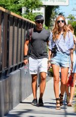 CHIARA FERRAGNI in Denim Shorts Out in West Hollywood 08/05/2015