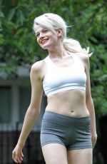 CHLOE JASMINE Working Out at a Park in London 08/25/2015