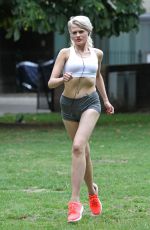 CHLOE JASMINE Working Out at a Park in London 08/25/2015